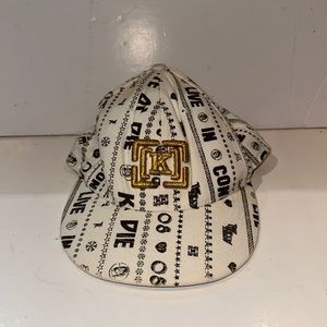 KREW original skate cap white grey gold yupoong acyrlic wool blend